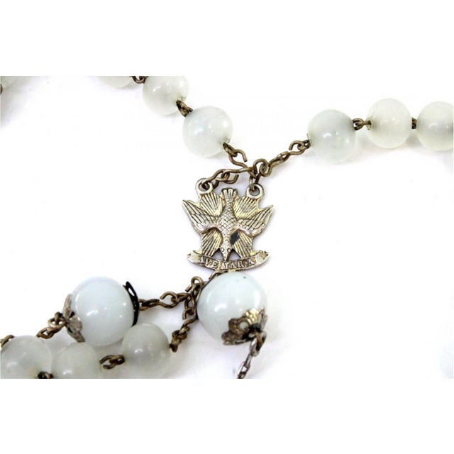 Silver Rosary with Glass Beads and Crucifix, in Very Good conditions. Designed from 2000 This piece has an attribution...