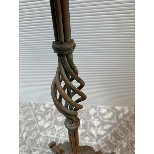 Sunrise Home Spanish Revival Aged Brass Patina Table Lamp For Sale - Image 9 of 12