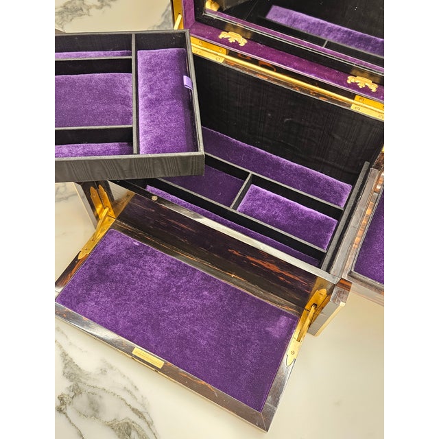 Vintage A. Klein Coromandel Jewelry Casket For Sale - Image 11 of 13