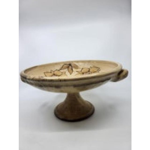 Ceramic Bowl with Floral Decoration from Vallauris, France, 1960 For Sale - Image 10 of 10