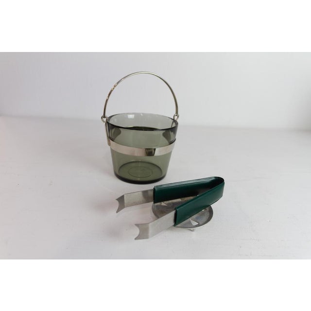 Swedish Glass Ice Bucket by Sven Palmqvist for Orrefors, 1960s. For Sale - Image 6 of 17