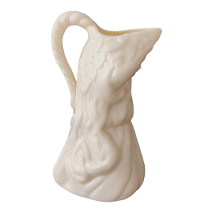 Mid 20th Century Belleek Irish Porcelain Creamer Undine Water Nymph Pitcher
