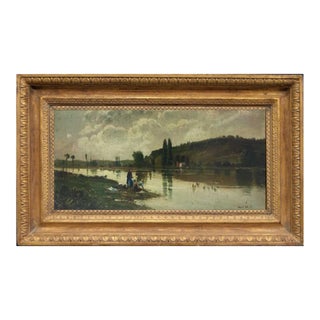 At Spring - Posillipo School - Oil on Board For Sale