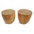 Wood Natural Gumdrop Cane Carved Stool For Sale - Image 7 of 11