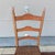 Antique American Salmon Painted Ladderback Side Chair with Split Oak Seat, Circa 1820s A wonderfully characterful and...