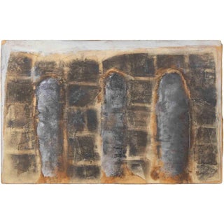 Paolo La Motta, Landscape, Graphite on Paper on Wood, 1998 For Sale