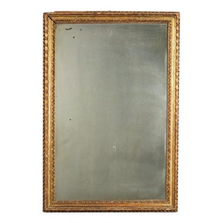 Carved and Gilded Fir Wall Mirror For Sale