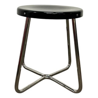 Tubular Stool with Bakelite Seat by Josef Hurka for Lidokov, 1940s For Sale