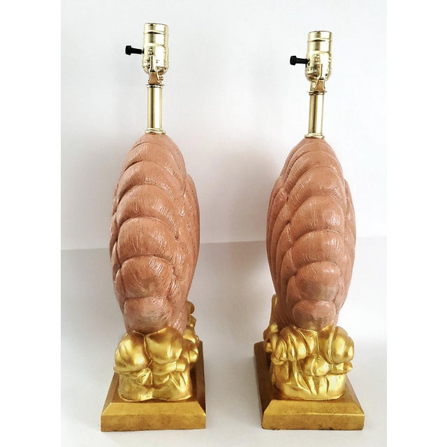 Shell Lamps - Completely Restored Pair For Sale In Miami - Image 6 of 11