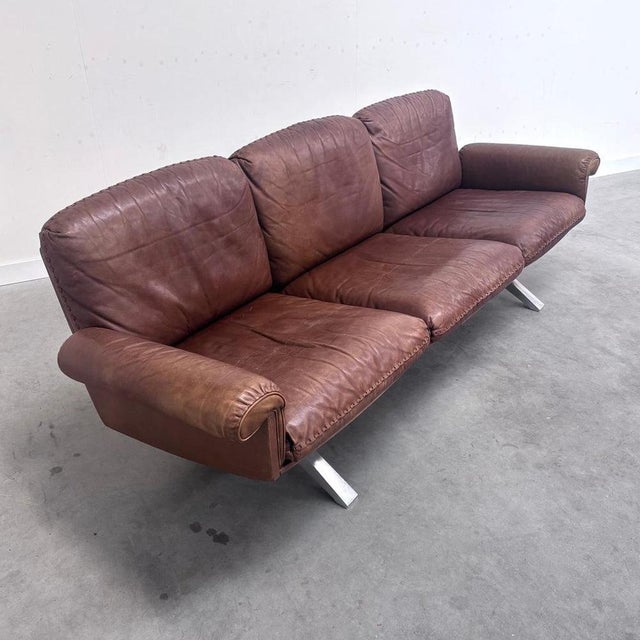 DS31 Sofa in Cognac Leather from de Sede, 1970s For Sale - Image 6 of 15