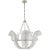 Niermann Weeks for Visual Comfort Signature Calais 34" Chandelier in Burnished Silver Leaf For Sale