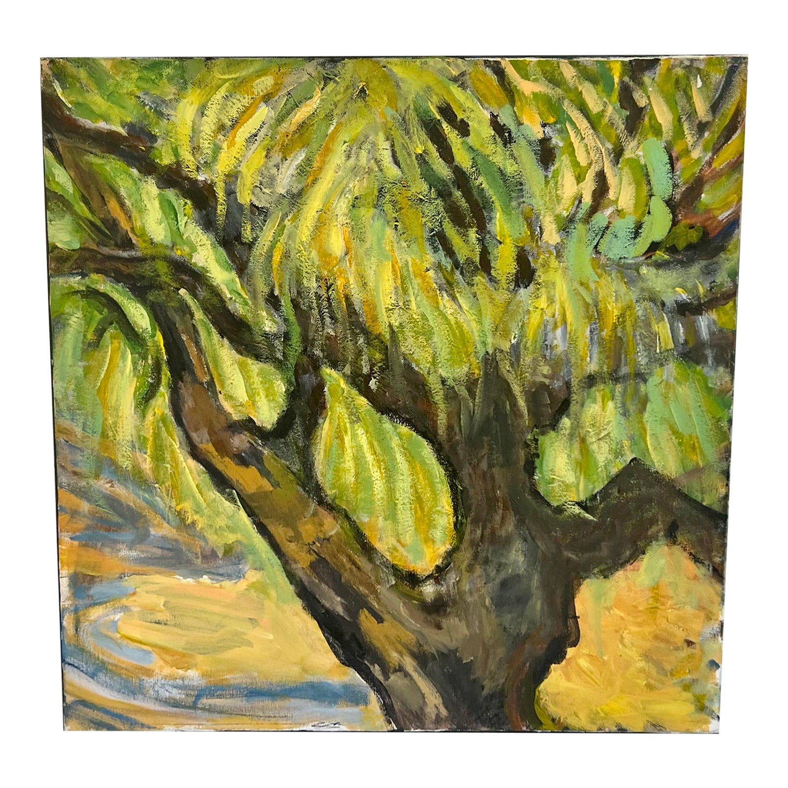 "Willow Tree" Contemporary Original Expressionist Botanical Acrylic