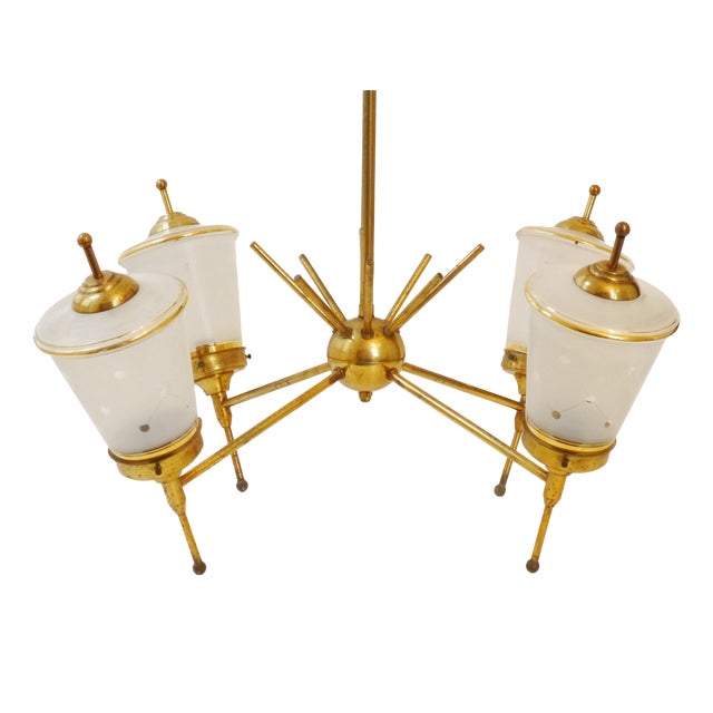 Vintage Sputnik Hanging Light, 1950 For Sale