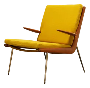 Vintage Danish Boomerang Chair by Peter Hvidt & Orla Molgaard Nielsen for France & Søn, 1960s