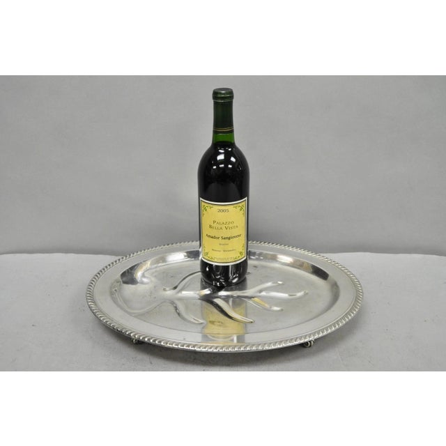 Vintage FB Rogers Silver Plated Oval Meat Cutlery Serving Platter Tray. Circa Late 20th Century. Measurements: 1.75" H x...