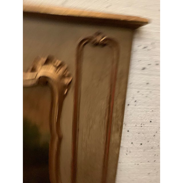 Louis XV Style Mirror in Patinated and Gilded Wood For Sale - Image 6 of 10