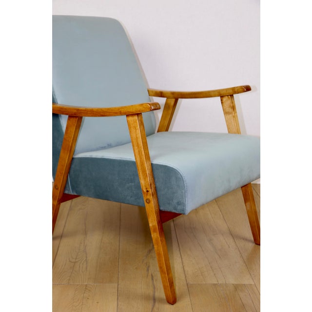 Vintage Light Blue Loft Lounge Chair, 1970s For Sale - Image 9 of 10