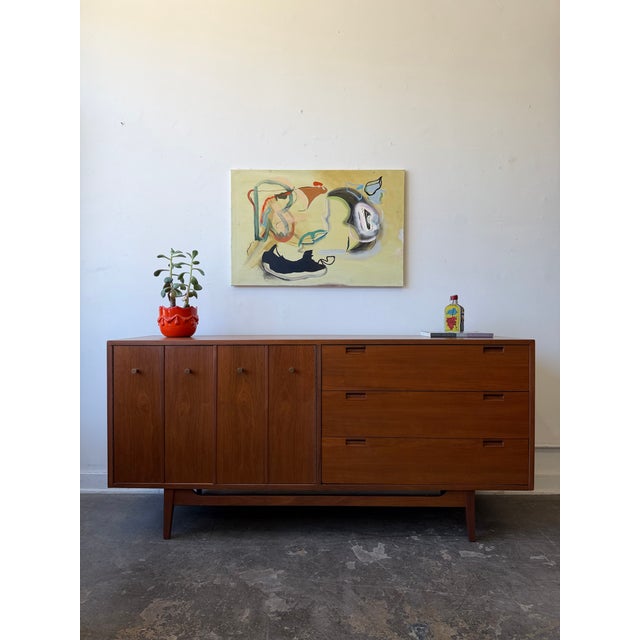 1960s American of Martinsville Walnut Dresser/Credenza For Sale - Image 14 of 16