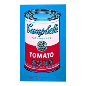 Andy Warhol Foundation Lithograph Print Large Pop Art Poster " Campbell's Soup Can ( Pink & Red ) " 1965