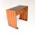 Mid-Century Modern Art Deco Walnut and Leather Top Desk, 1930s For Sale - Image 3 of 11
