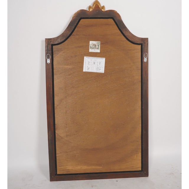 Christopher Guy Christopher Guy Black Lacquer and Giltwood Beveled Wall Mirror 48x27 20thC For Sale - Image 4 of 4