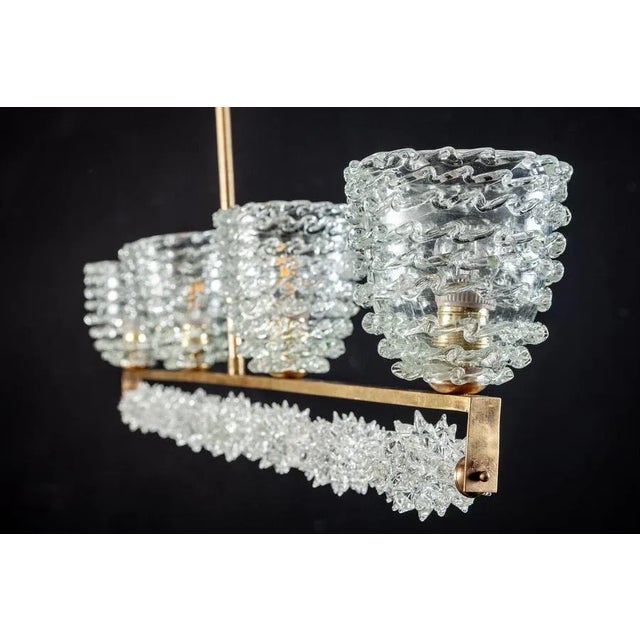 Gio Ponti Italian Murano Glass Chandelier, 1948 For Sale - Image 4 of 12