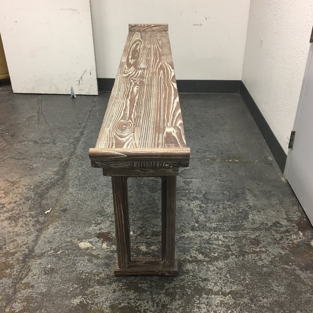 Ballard Designs Ananda Whitewash Elm Console Table Chairish