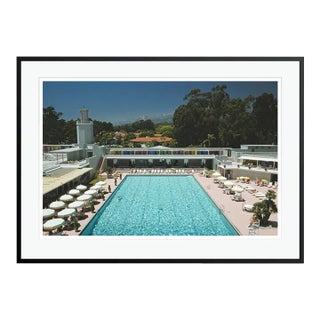 Monte Carlo Pool 1975 by Slim Aarons Black Framed C-Print For Sale