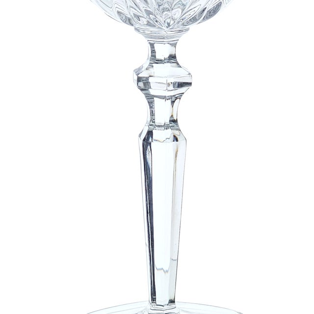 Transparent Gorham Rosewood Crystal Water Goblets, Set of Five, c.1999–2006 For Sale - Image 8 of 10
