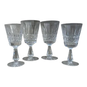 1970s Waterford Crystal Kylemore Water and Claret Wine Set- 4 Pieces