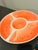 Late 20th Century Vintage Americana Watermelon Ceramic Chip & Dip Serving Platter – Hand-Painted Divided Summer Entertaining Tray, Fruit-Themed Kitchen Serveware For Sale - Image 5 of 7
