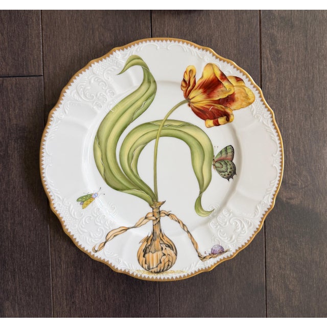 Late 20th Century Set of 10 Anna Weatherley Dinner Plates From the "Mid Summer" & "Flowers of Yesterday " Pattern 10.25" For Sale - Image 10 of 14