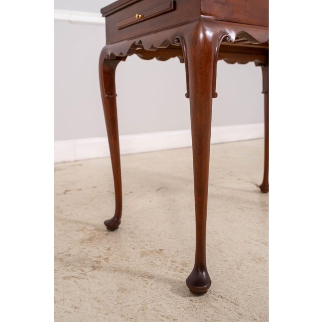 Brown Stickley Colonial Williamsburg Mahogany Tea Table For Sale - Image 8 of 14