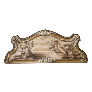 Neo-Classical Italian Painted Headboard, 1800s. For Sale