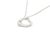 Metal Tiffany & Co. Elsa Peretti Sterling Silver Open Heart Pendant Necklace For Sale - Image 7 of 12