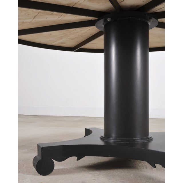 McKinnon and Harris Stone Top Dining Table and Six Dining Chairs For Sale - Image 9 of 18