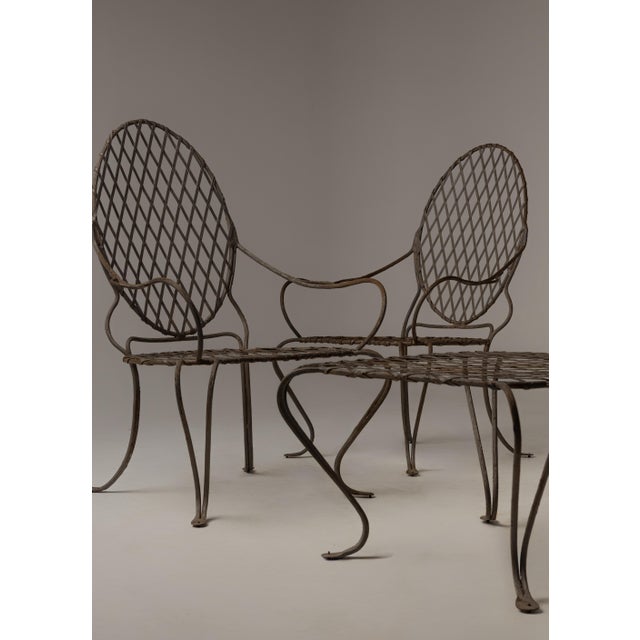 Rose Tarlow Pair of Rose Tarlow Twig Armchairs and Side Table, Attributed, 3 Pieces For Sale - Image 4 of 5