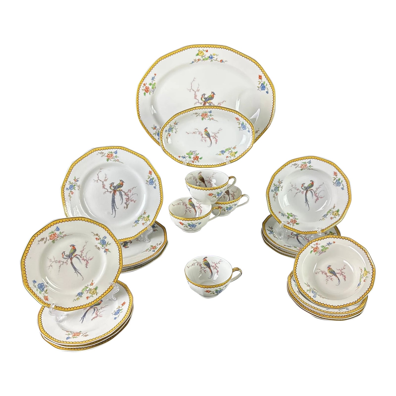 1920s Limoges 'Eden' by Theodore Haviland Bird of Paradise