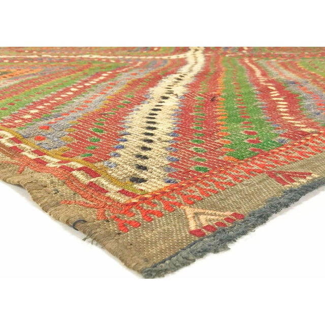 Traditional 1960s Turkish Kilim For Sale - Image 3 of 4