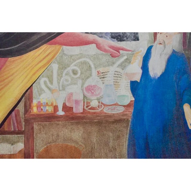 Paper School Poster Depicting Child, Piano & Faust For Sale - Image 7 of 10