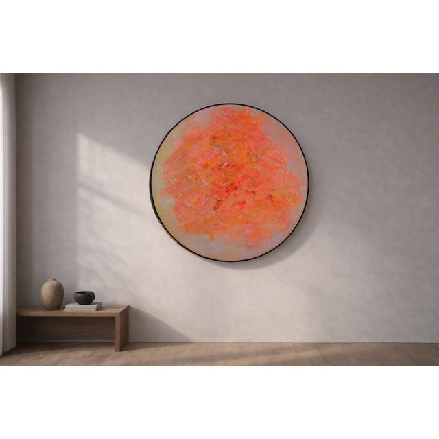 Giuseppe Caiafa, Esplosione Solare (Solar Explosion), Mixed Media Painting on Canvas, 2025 For Sale - Image 9 of 10