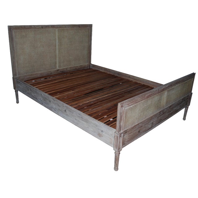 Serena & Lily Harbor Cane Queen Bed Chairish
