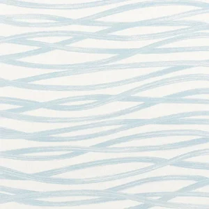 Schumacher Brushstrokes Fabric in Sky