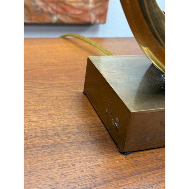 Brass 1970’s Willy Daro Brass Lamp For Sale - Image 8 of 18