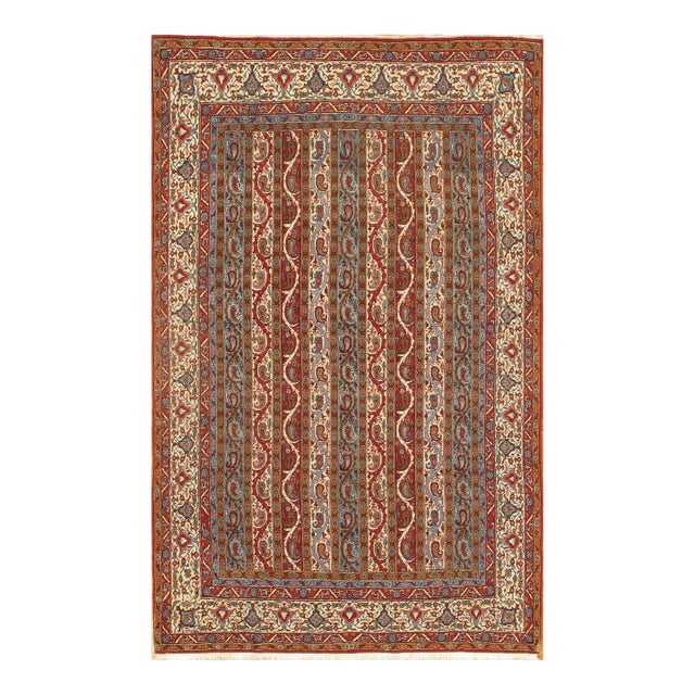 Pasargad DC Multi Color Persian Antique Qum Rug For Sale
