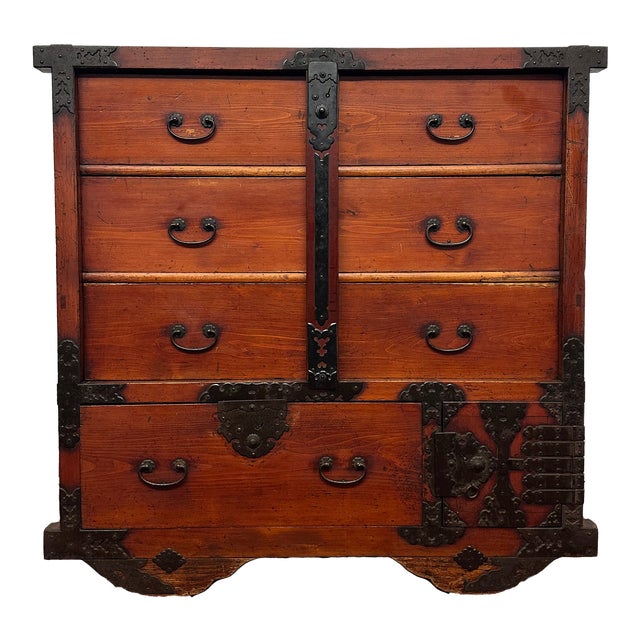 Late 19th Century Kuruma Tansu With Iron Fittings Chairish