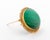 14K Yellow Gold Malachite Brooch Pendant, featuring one bezel set oval malachite cabochon, weighing approx. 75.00 carats,...