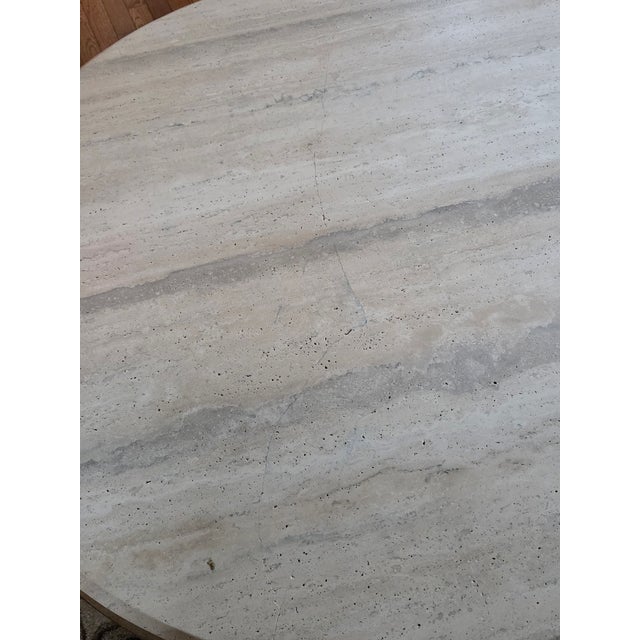 Modern Ambella Home "Branch" Cocktail Table in Italian Silver Travertine For Sale - Image 3 of 3