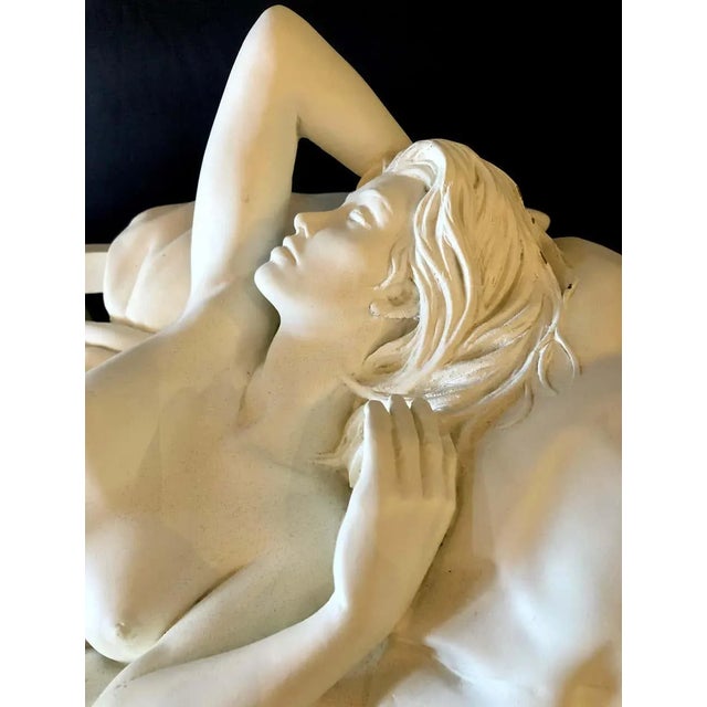 Bronze Bill Mack Tranquility Sculpture Bronze With White Patina For Sale - Image 8 of 13