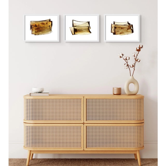 Contemporary Abstract Acrylic on Hahnemühle Paper Painting "C Zone 09" by Emma Godebska For Sale - Image 4 of 5